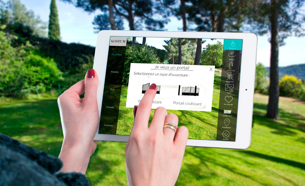 Configurateur de portails et clôtures Côté portail
