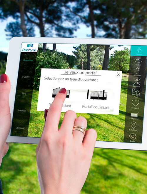 Configurateurs de portail, clôtures et garde-corps Côté portail