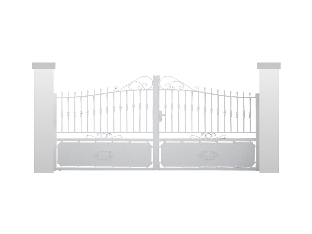 Portail aluminium tradition Filao de côté portail