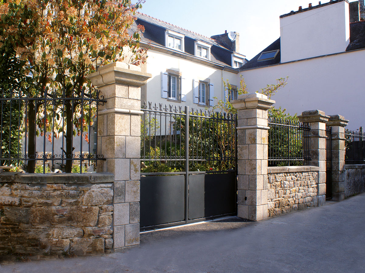 Portail aluminium tradition Platane