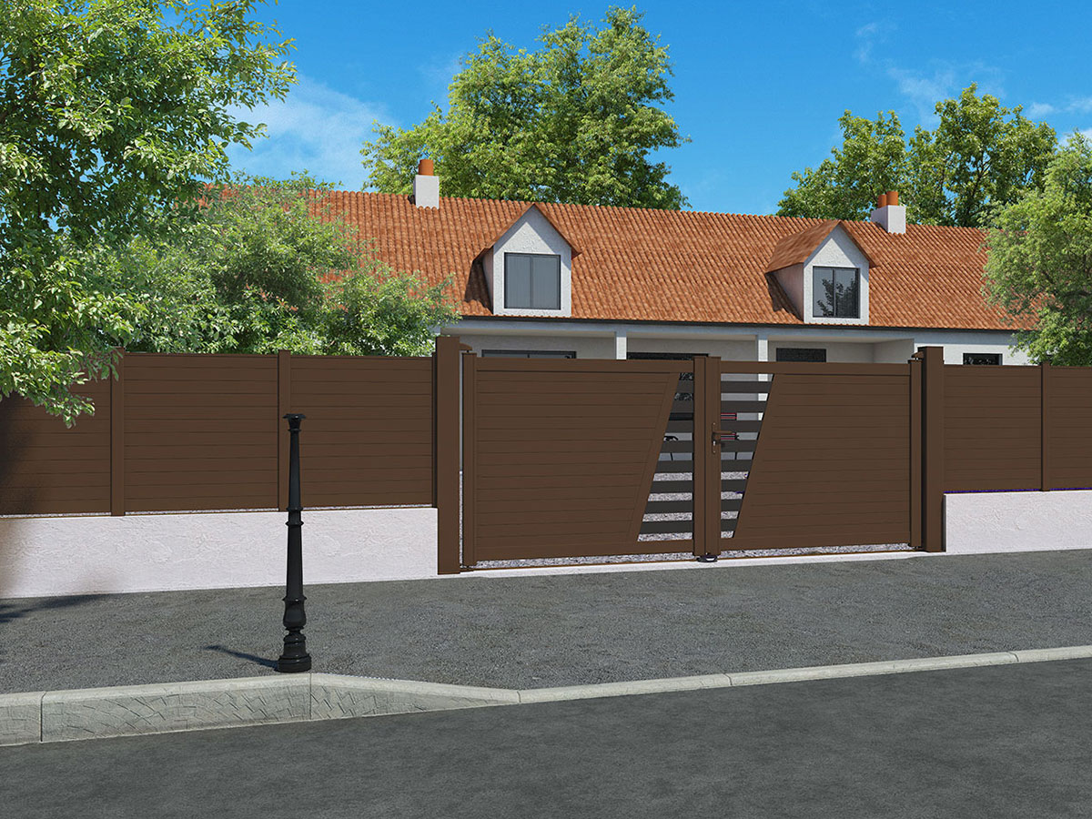 Portail aluminium Aubepine